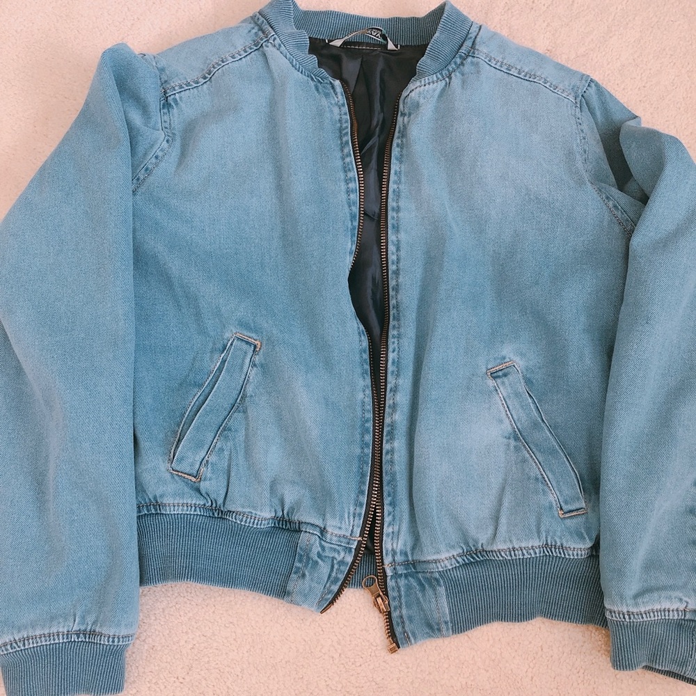 “Denim” bomber jacket